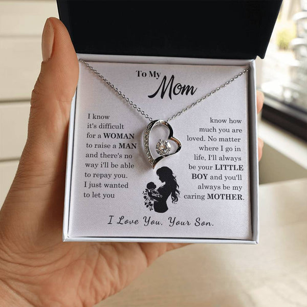 [Only a few left]  To My Mom - Loved Mother  - Necklace