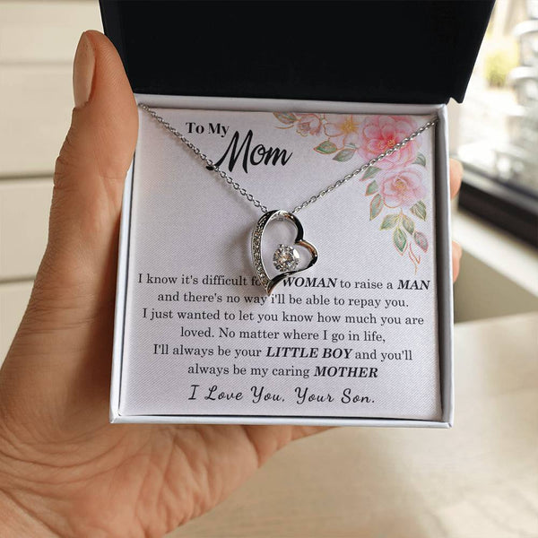 [Only a few left] To My Loving Mother - I love you  (Forever Love Necklace)