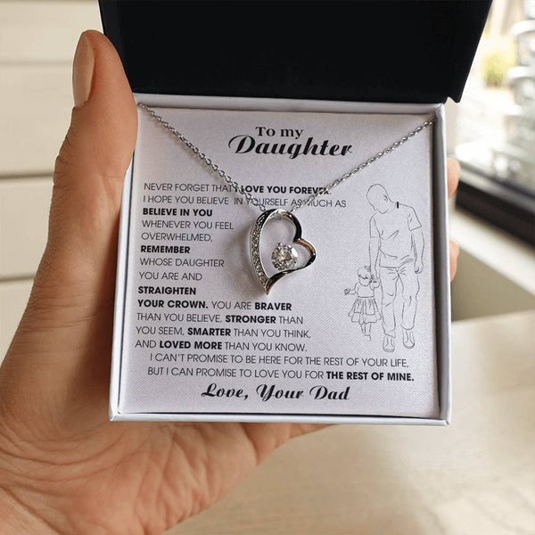 [Only a few left] To My Daughter, Never Forget That I Love You Forever