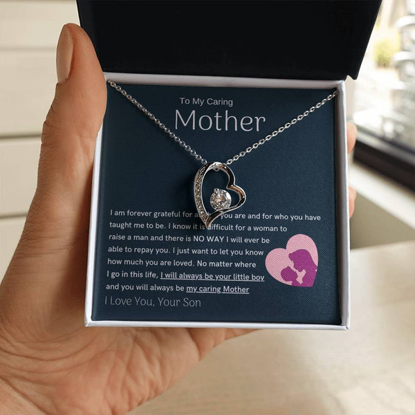 To My Loving Mother - You are my sunshine, I will always be your little boy (Only a Few Left) - Forever Love Necklace