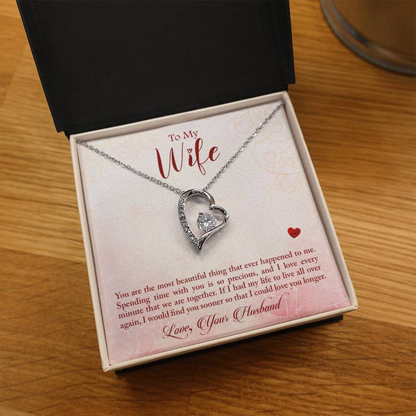 To My Wife - You Are The Most Beautiful Thing (Only a Few Left) - Forever Love Necklace