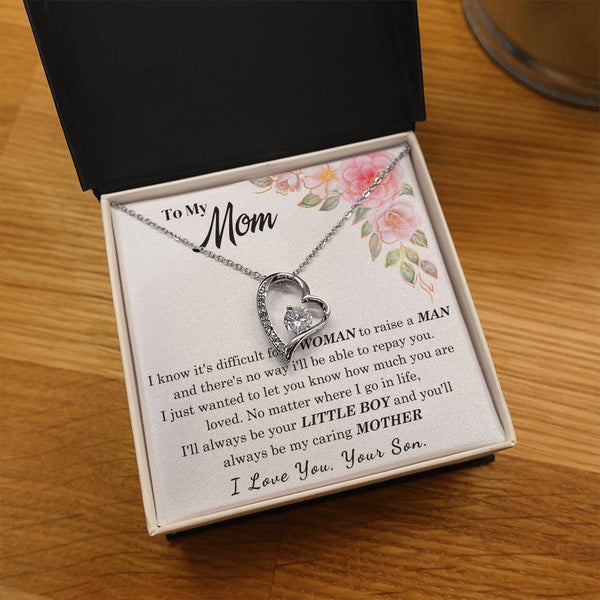[Only a few left] To My Loving Mother - I love you  (Forever Love Necklace)