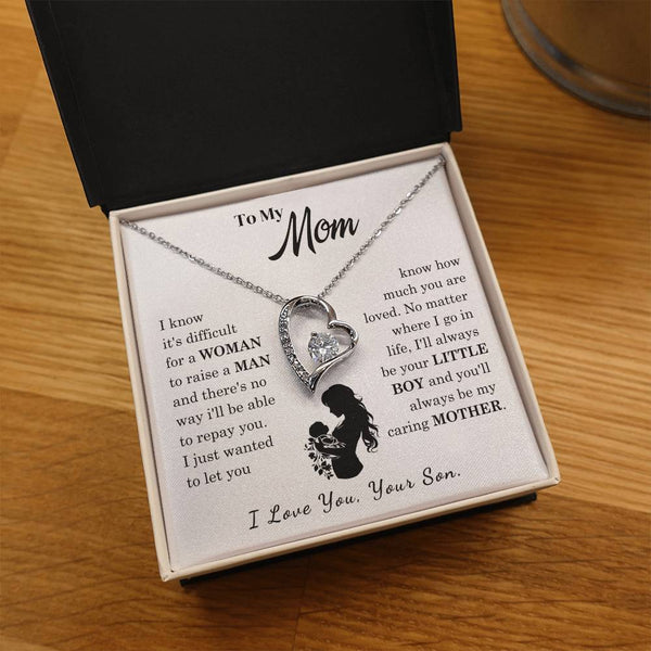 [Only a few left]  To My Mom - Loved Mother  - Necklace