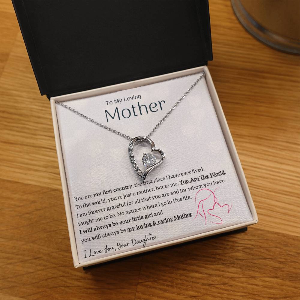 To My Loving Mother - You are my sunshine, I will always be your little girl (Only a Few Left) - Forever Love Necklace