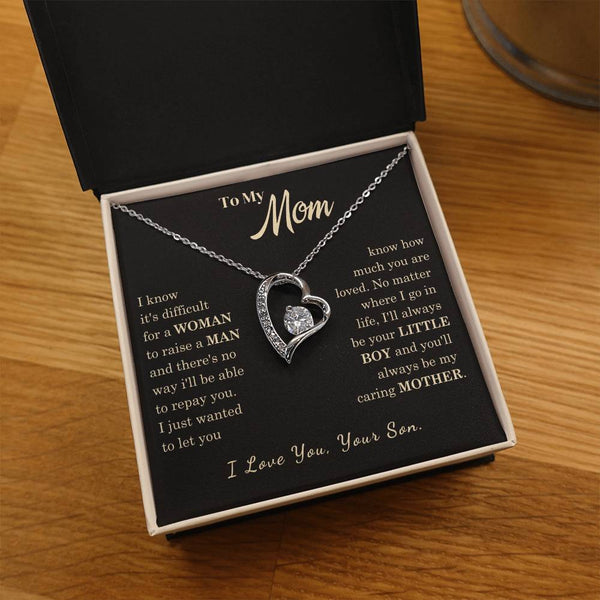 [Almost Sold Out] To My Mom - I Love You Mother  - Forever Love Necklace