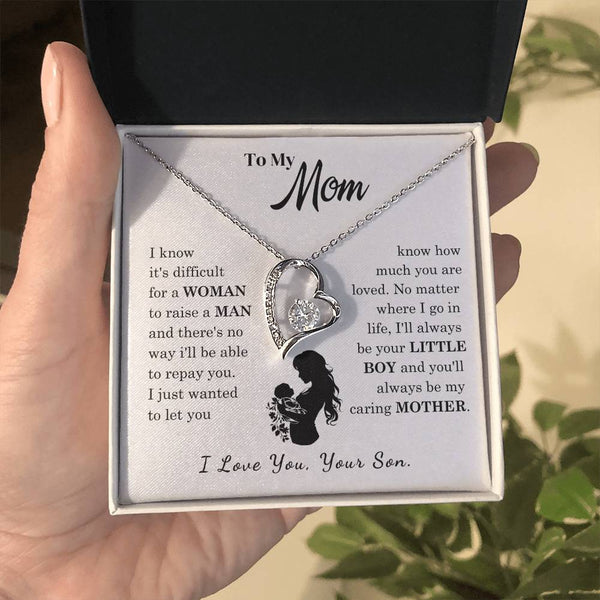 [Only a few left]  To My Mom - Loved Mother  - Necklace