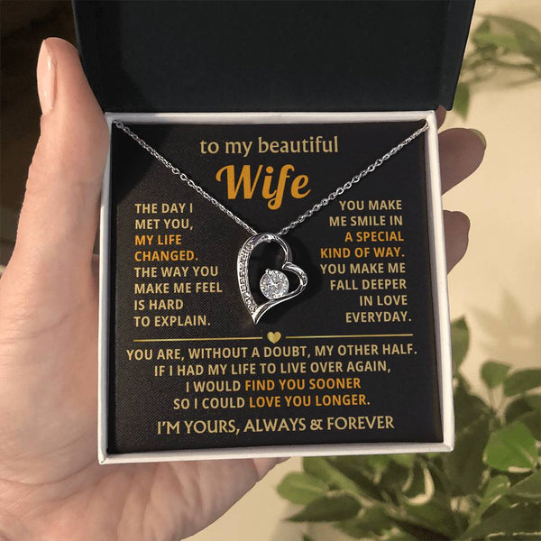 (Only a few left) To My Beautiful Wife - fall deeper in love everyday