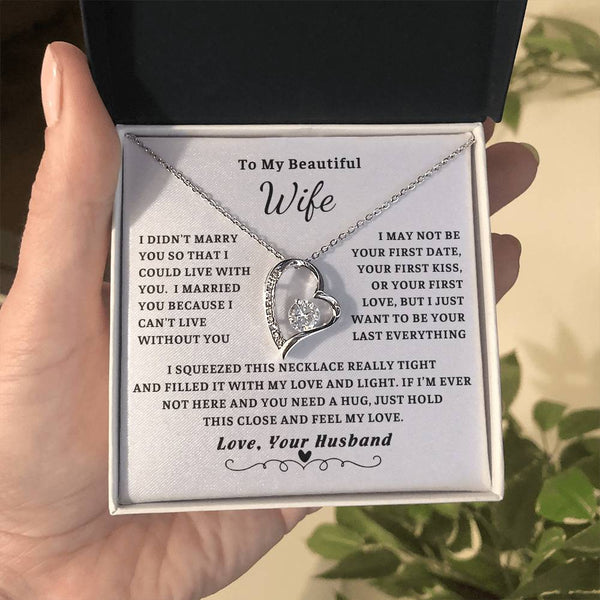 To My Wife , Forever love necklace , Gift For Wife, Wife Birthday Gift, Anniversary Gift For Wife, Wife Necklace