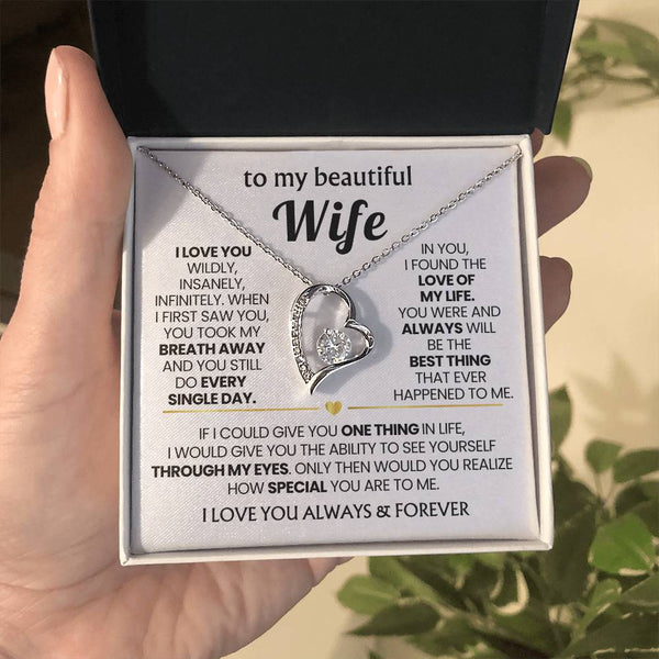 TO MY BEAUTIFUL WIFE - I love you wildly, insanely, infinitely