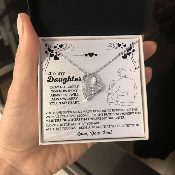 To My Daughter -  I will ALWAYS carry you in my heart  [ Few left only ]