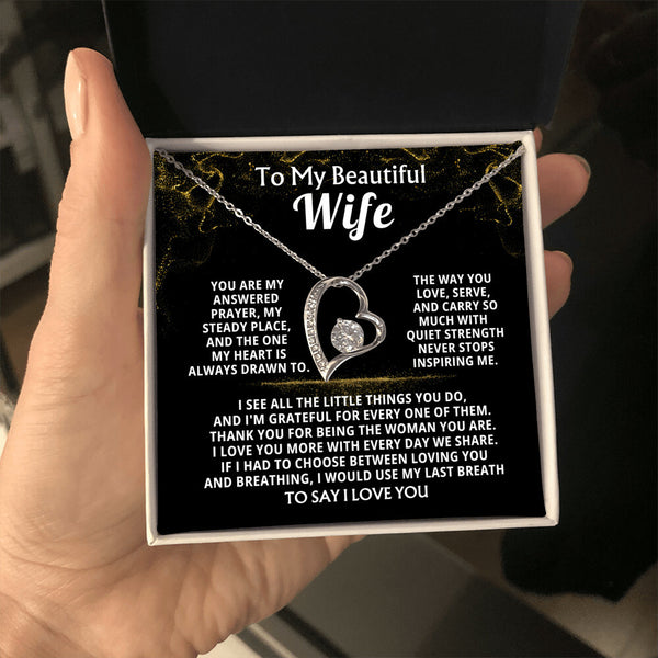 To My Beautiful Wife, You are my answered prayer