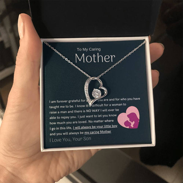To My Loving Mother - You are my sunshine, I will always be your little boy (Only a Few Left) - Forever Love Necklace