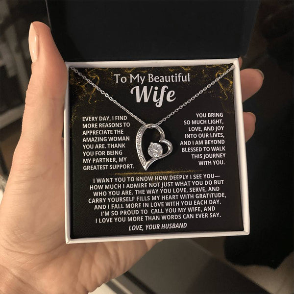 To My Beautiful Wife - Every day, I find more reasons to appreciate the amazing woman you are