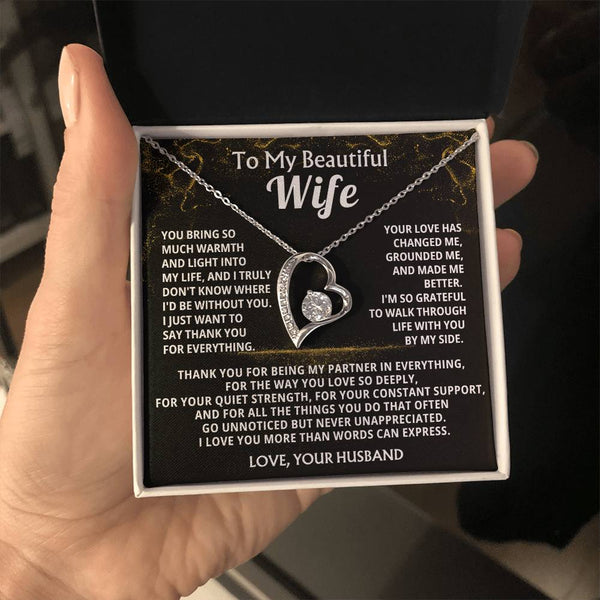 To My Beautiful Wife, Your love has changed me, grounded me, and made me better