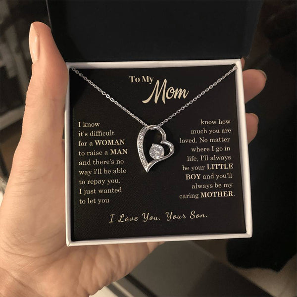 [Almost Sold Out] To My Mom - I Love You Mother  - Forever Love Necklace