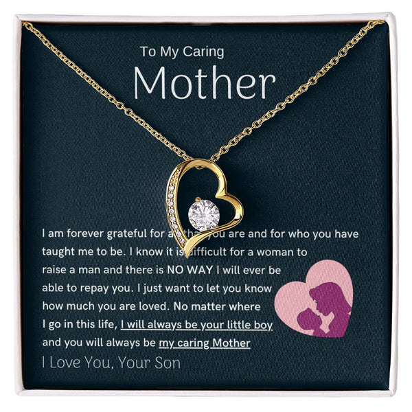 To My Loving Mother - You are my sunshine, I will always be your little boy (Only a Few Left) - Forever Love Necklace
