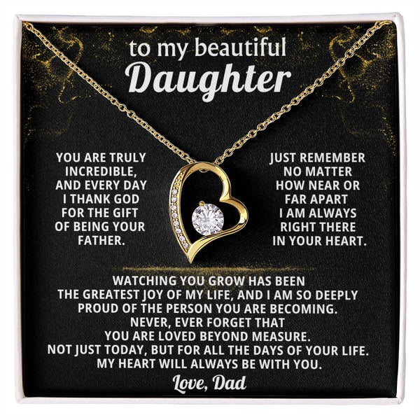 TO MY BEAUTIFUL DAUGHTER, Every day I thank God for the gift of being your Father