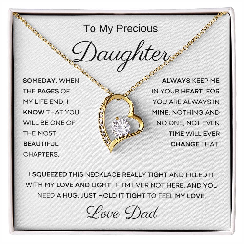 To My Precious Daughter From Dad - The Most Beautiful Chapters - Forever Love
