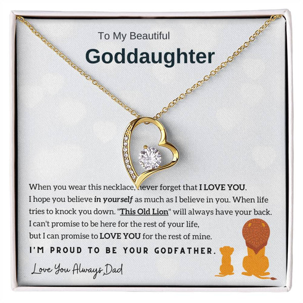 To My Goddaughter, I am proud to be your godfather