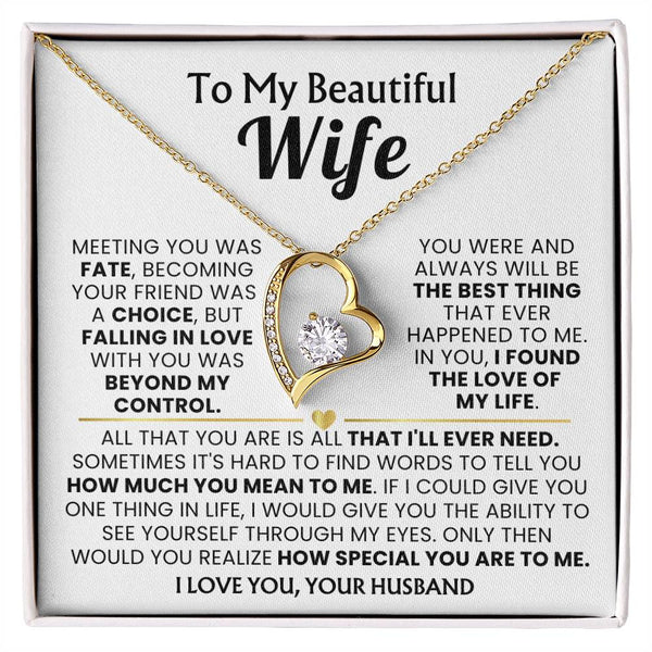 TO MY WIFE - Hard to find words to tell you how much you mean to me