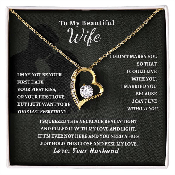 Gift For Wife, Wife Birthday Gift, Anniversary Gift For Wife, Wife Necklace , Love Card