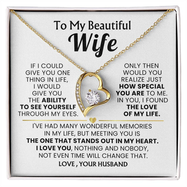 TO MY BEAUTIFUL WIFE - MEETING YOU IS THE ONE THAT STANDS OUT IN MY HEART