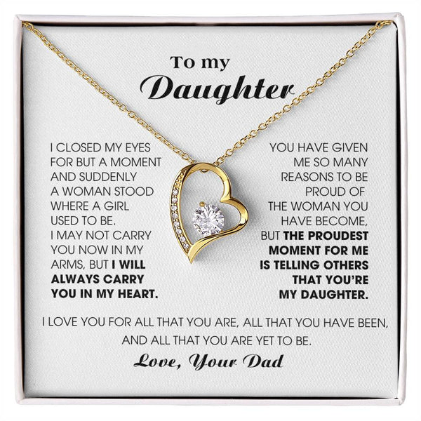 [Almost Sold Out] To My Daughter -  I will ALWAYS carry you in my heart