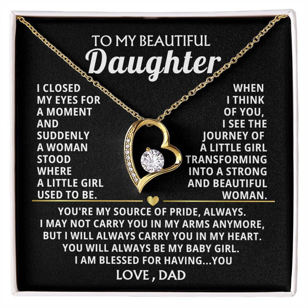 (Only a few left) TO MY BEAUTIFUL DAUGHTER - Strong and beautiful woman