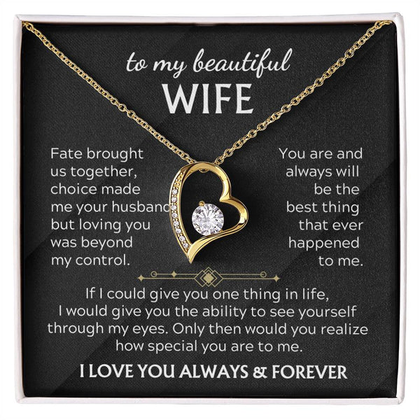TO MY BEAUTIFUL WIFE - You realize how special you are to me