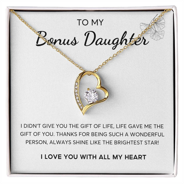To my Bonus Daughter, Bonus Daughter Gift, Daughter in Law Gift, Bonus Daughter Jewelry