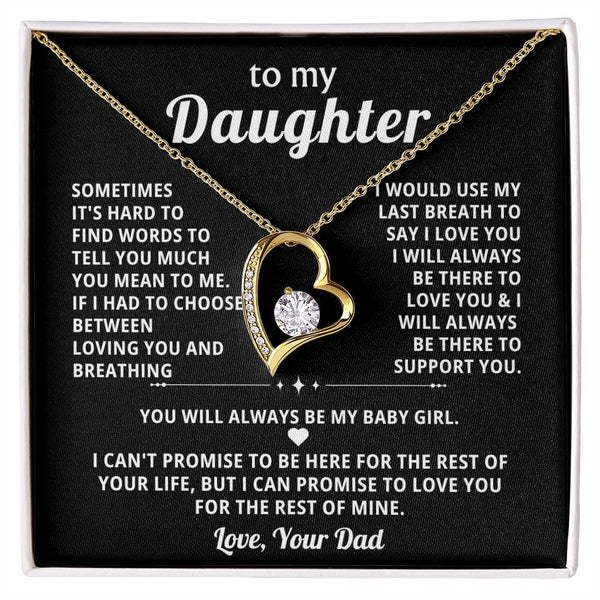 To My Daughter, I WILL ALWAYS BE THERE TO SUPPORT YOU
