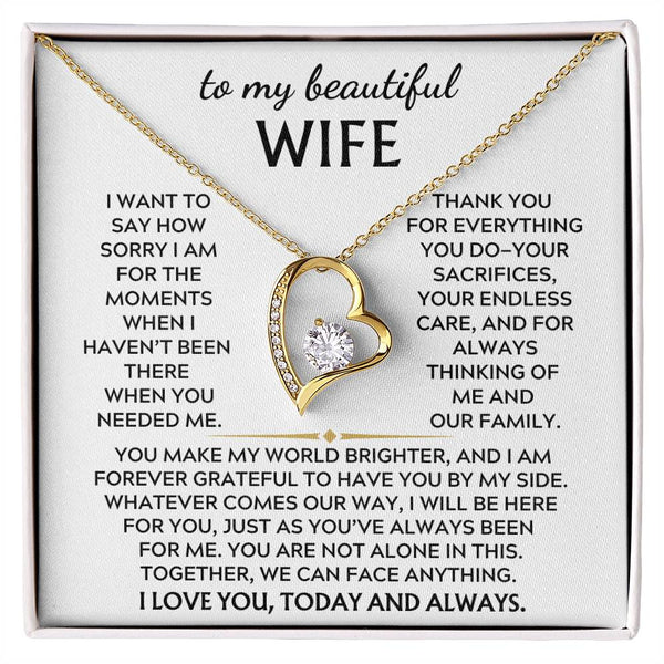 To My Beautiful Wife, Thank you for everything you do—your sacrifices (Almost Gone)