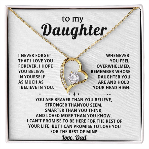 (Only a few left) TO MY DAUGHTER -  HOLD YOUR HEAD HIGH
