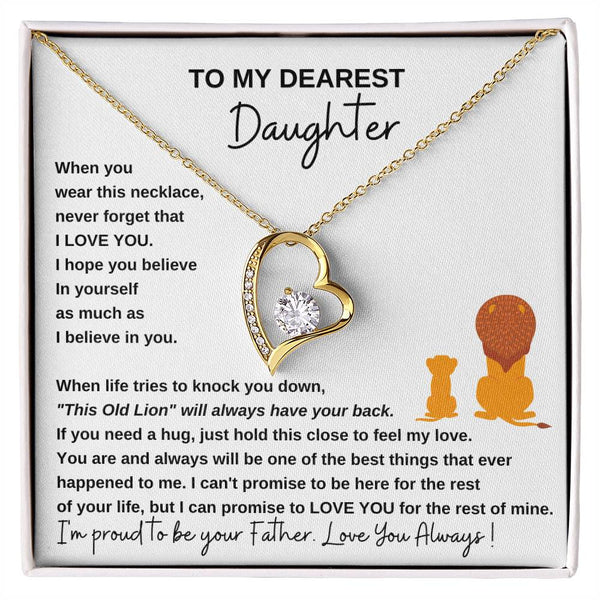 [ Only A Few Left ] To My Dearest Daughter , If you need a hug, just hold this close to feel my love