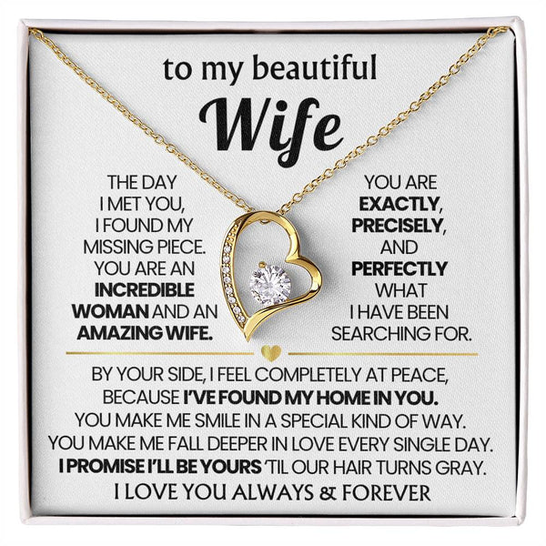 To My Beautiful Wife - I found my missing piece