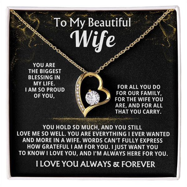 To My Beautiful Wife, You are the biggest blessing in my life