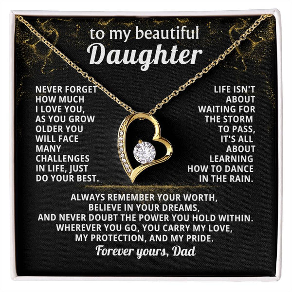 TO MY BEAUTIFUL DAUGHTER, Always remember your worth