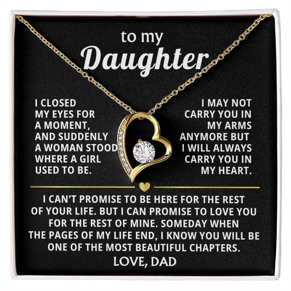 (Only a few left) To My Daughter - always carry you in my heart