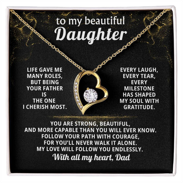 To my beautiful Daughter, being your father is the one I cherish most