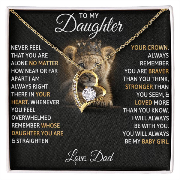 To My Beautiful Daughter, I AM ALWAYS RIGHT THERE IN YOUR HEART