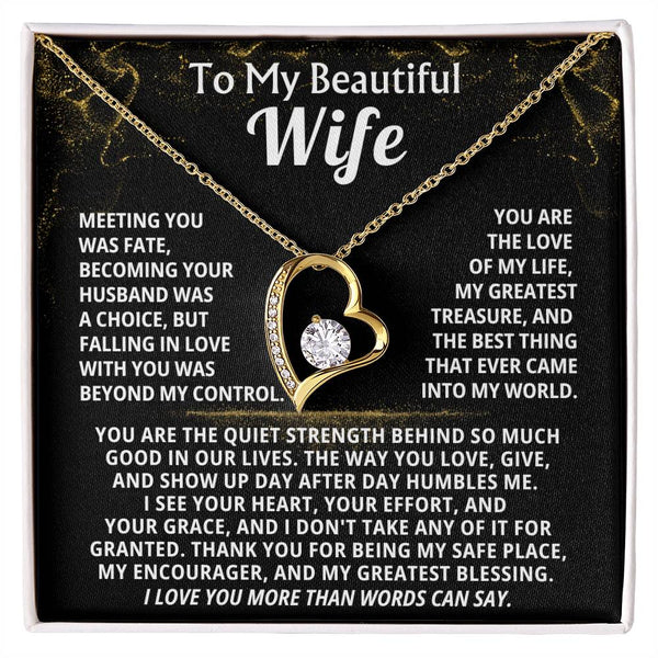 To My Beautiful Wife, I love you more than words can say.