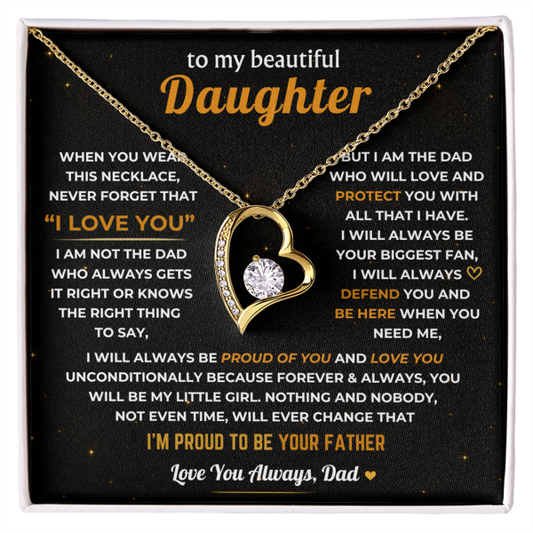 To My Daughter, Dad Will Always Protect You - Forever Love