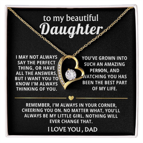 To My Beautiful Daughter, Always thinking of you, my amazing girl.