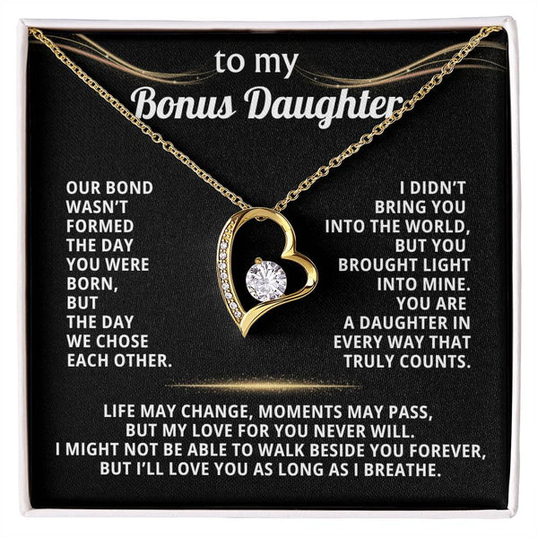 To My Bonus Daughter, You brought light into mine