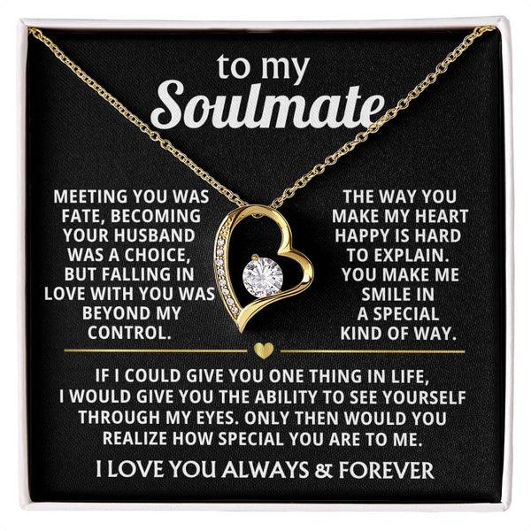 (Only a few left) TO MY SOULMATE - You make me smile in a special kind of way