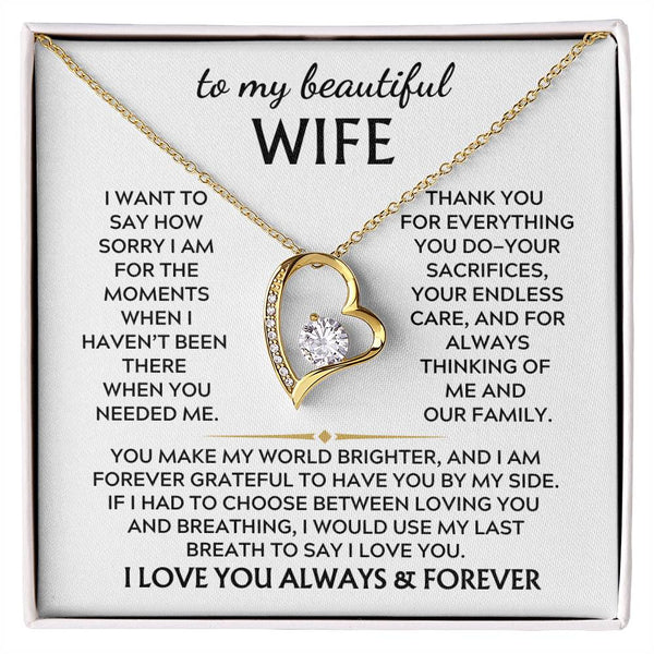 To My Beautiful Wife, I want to say how sorry I am for the moments when haven’t been there  (Almost Gone)