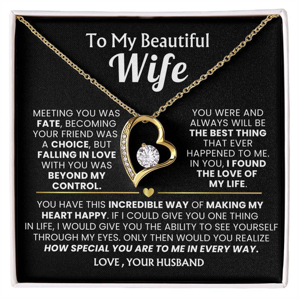 (Only a few left) TO MY WIFE - Falling in love with you was beyond my control