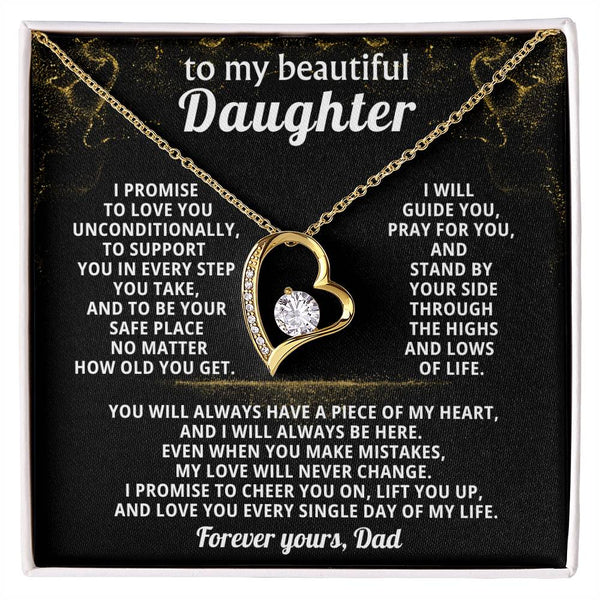 TO MY BEAUTIFUL DAUGHTER, I promise to be your safe place no matter how old you get