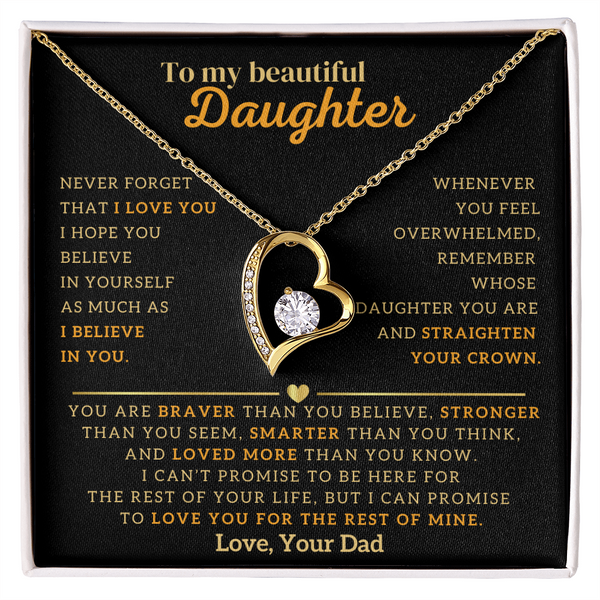 To My Beautiful Daughter, Remember To Straighten Your Crown (Almost Sold Out)