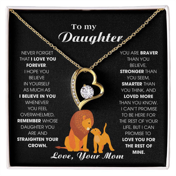 [ Few left only ] To My Daughter From Mom, Never Forget That I Love You Forever (Forever Love)